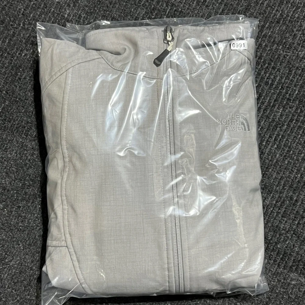 The North Face Apex Bionic Jacket Women Size S‎ Gray Softshell Fleece Lined Coat